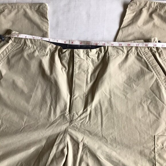 Lands End Womens Convertible Drawstring Hiking Pants Nylon XL 18-20 Beige - Picture 6 of 9